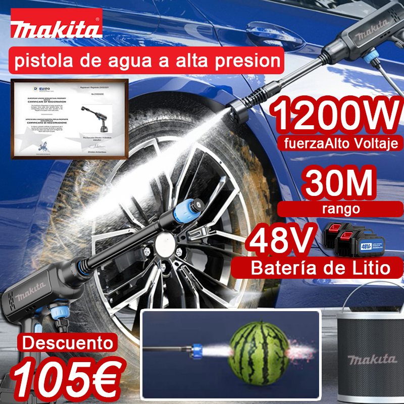 【2 sección】Batería de litio de 48V【Makita】Alcance 30 metros [24 horas de uso con una sola carga]90% de carga rápida